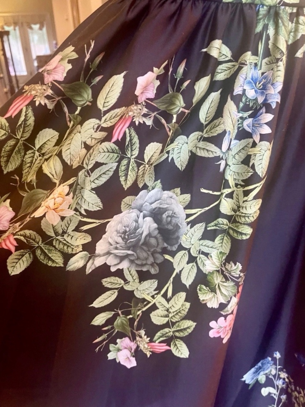 Alice + Olivia Oriana Tie Strap Drop Waist Midi Dress In Venus Floral 8 NWT $660 - Picture 8 of 14